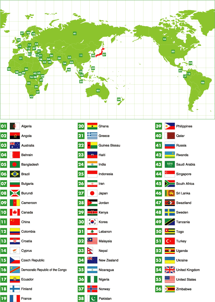 world map